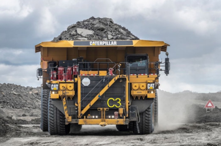 The Liebherr T 282C dump truck