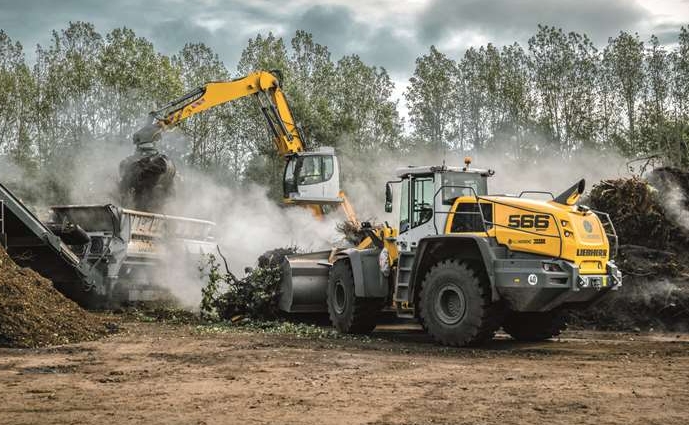 Liebherr machines hard at work